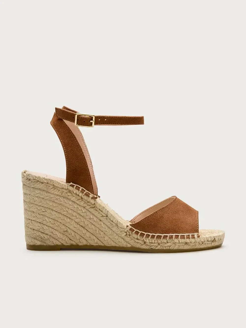 J. Crew Made-in-Spain espadrille wedges in suede